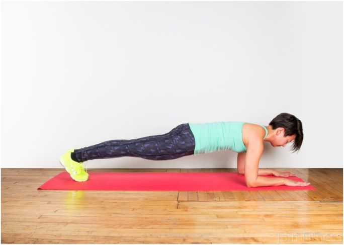 планка на предплечьях